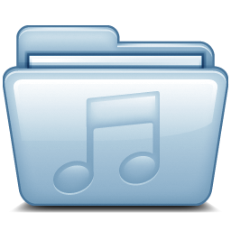 Blue Music icon free download as PNG and ICO formats, VeryIcon.com